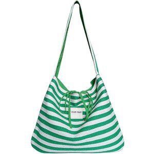 Women's Reversible Canvas Tote Bag Lightweight Travel Shopping Purse